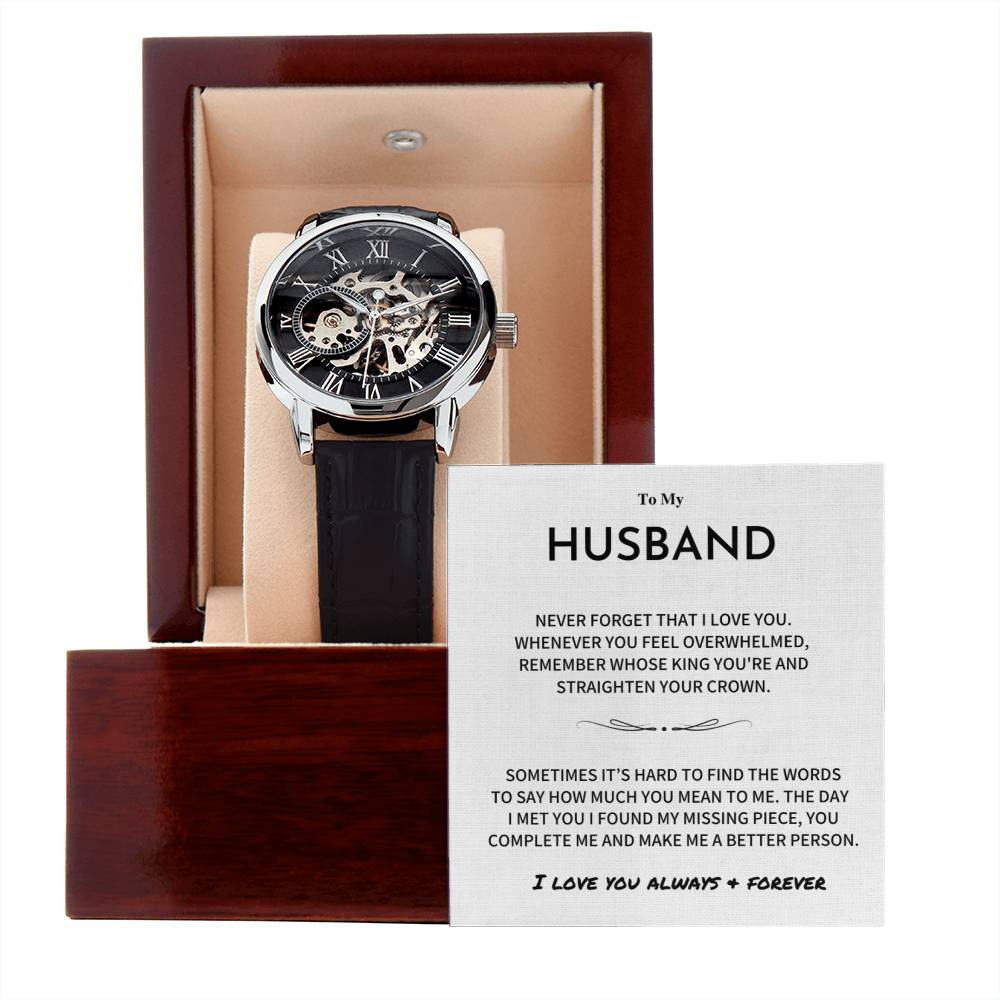 Gift For Husband-Openwork Watch