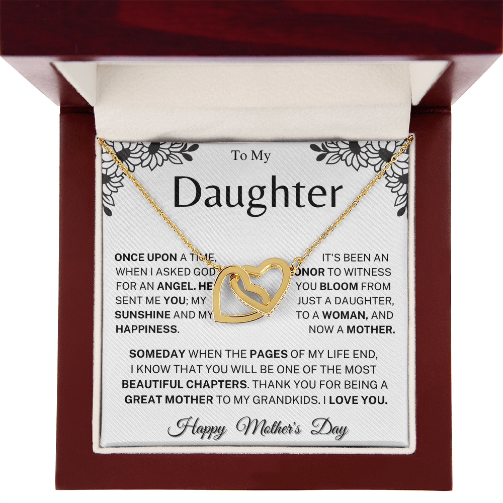 Jewelry Mother's Day Gift, "Beautiful Chapters", Interlocking Hearts Necklace Mother's Day Gift, "Beautiful Chapters", Interlocking Hearts Necklace