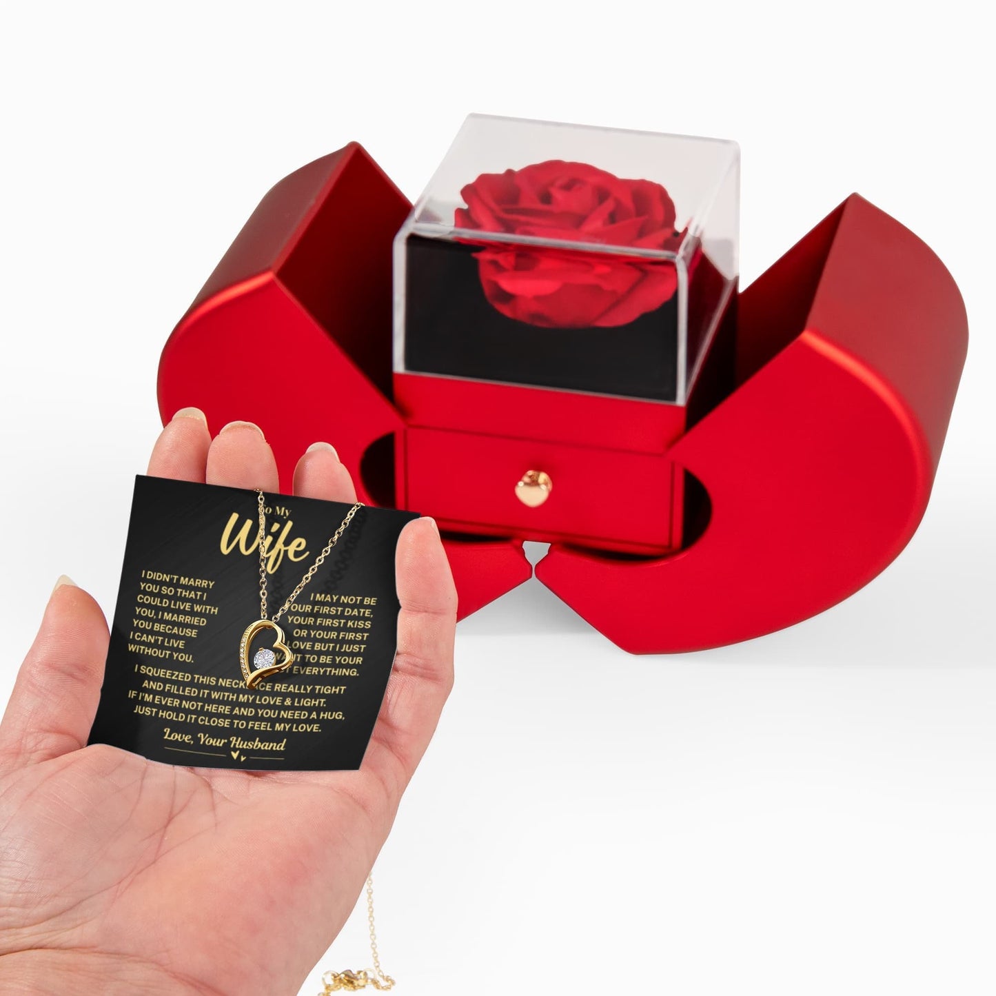 Jewelry Wife Gift~Rose Box Wife Gift~Rose Box