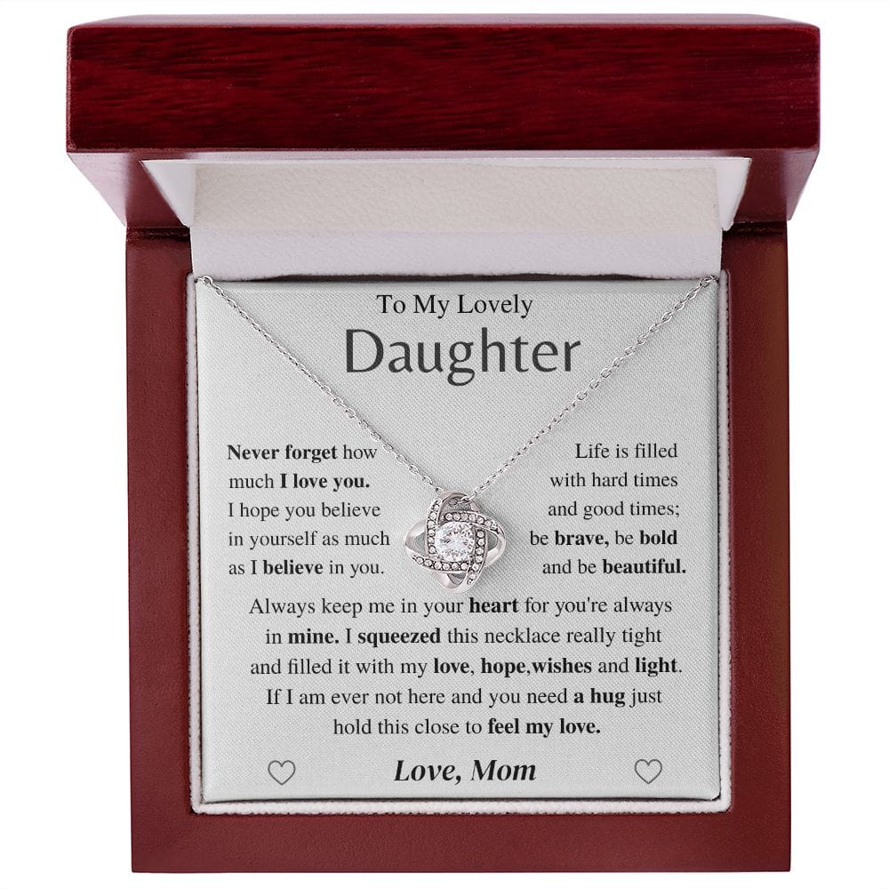 Jewelry Daughter Gift- Be bold and be beautiful- From Mom