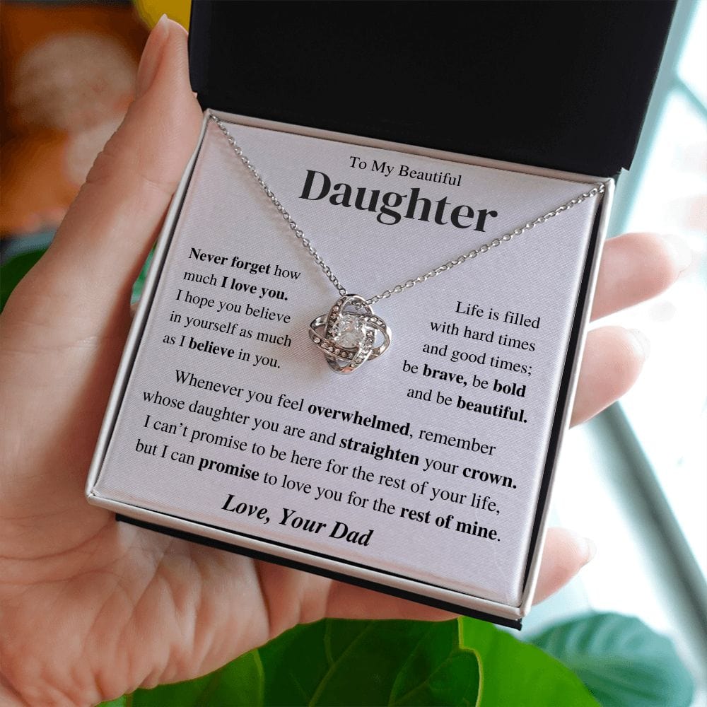 Jewelry Daughter Gift-Believe in yourself -From Dad