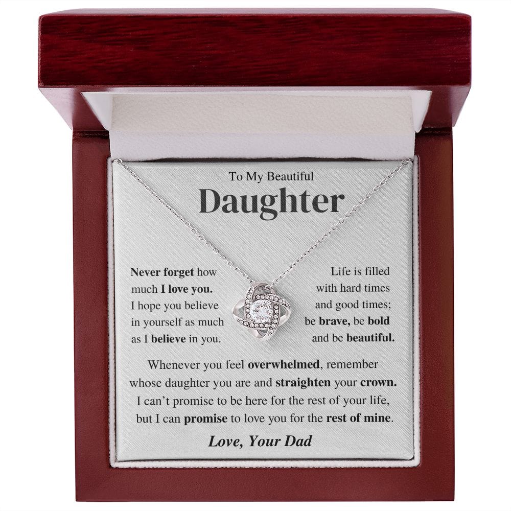 Jewelry Daughter Gift-Believe in yourself -From Dad