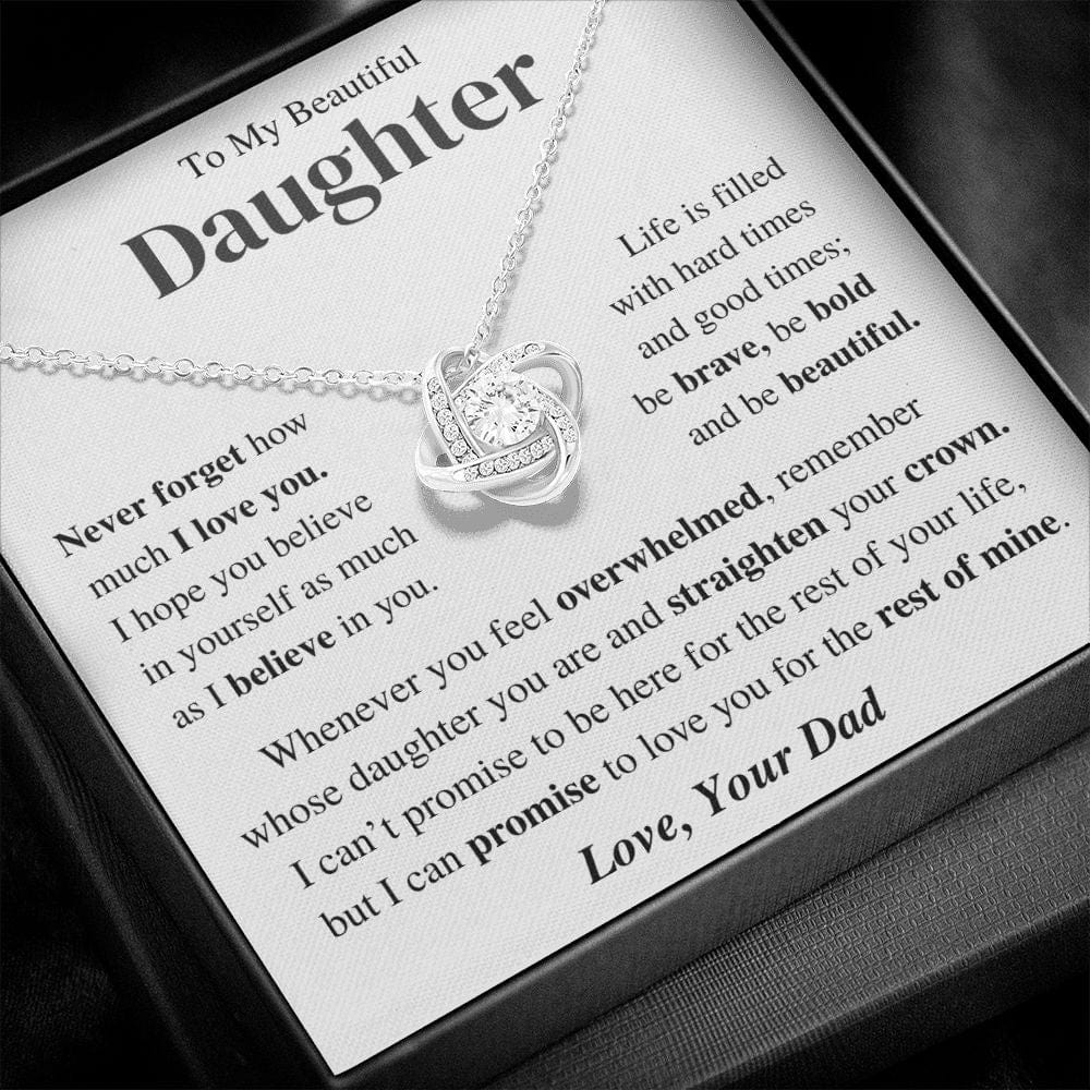 Jewelry Daughter Gift-Believe in yourself -From Dad