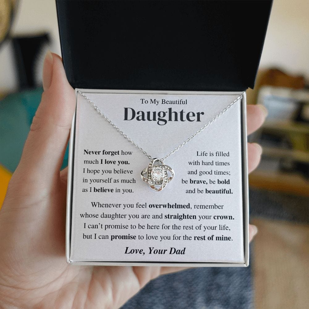 Jewelry Daughter Gift-Believe in yourself -From Dad