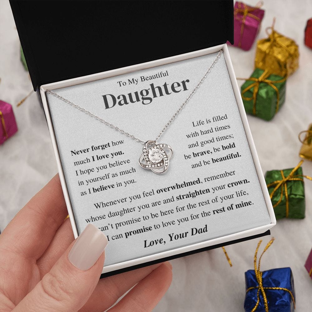 Jewelry Daughter Gift-Believe in yourself -From Dad