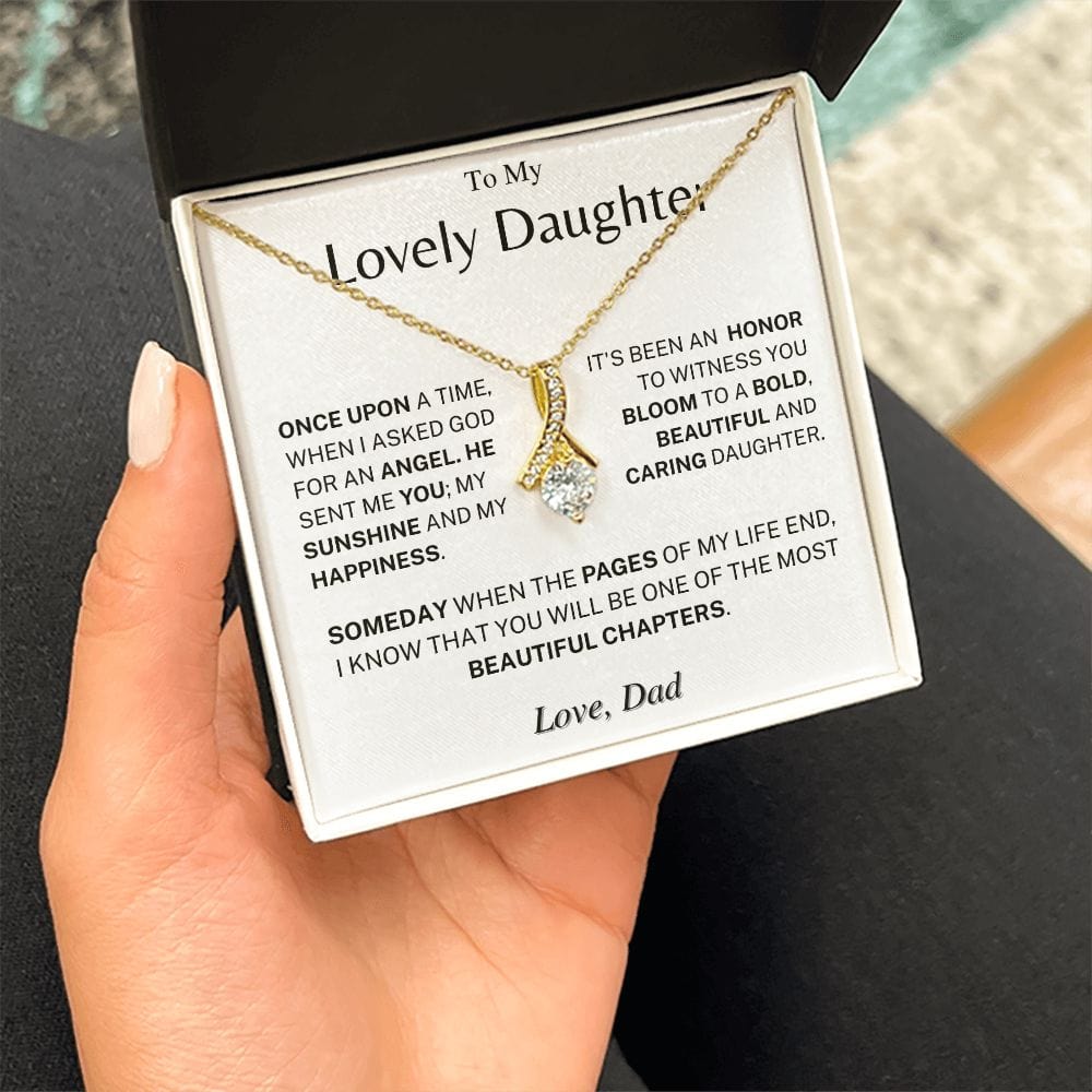 Jewelry Daughter Gift- Bold, Beautiful and Caring- From Dad