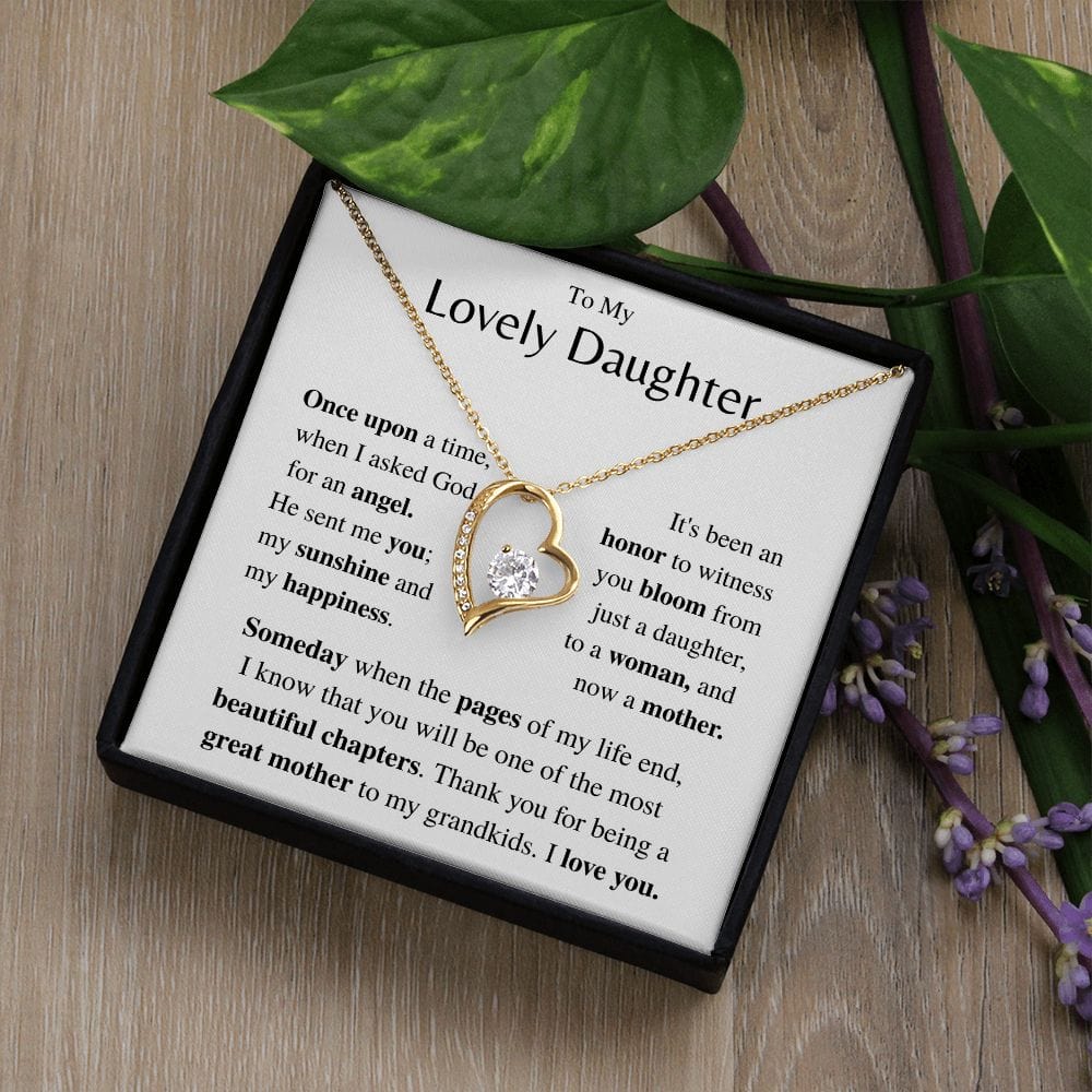Jewelry Daughter Gift- Forever Love necklace- From Mom