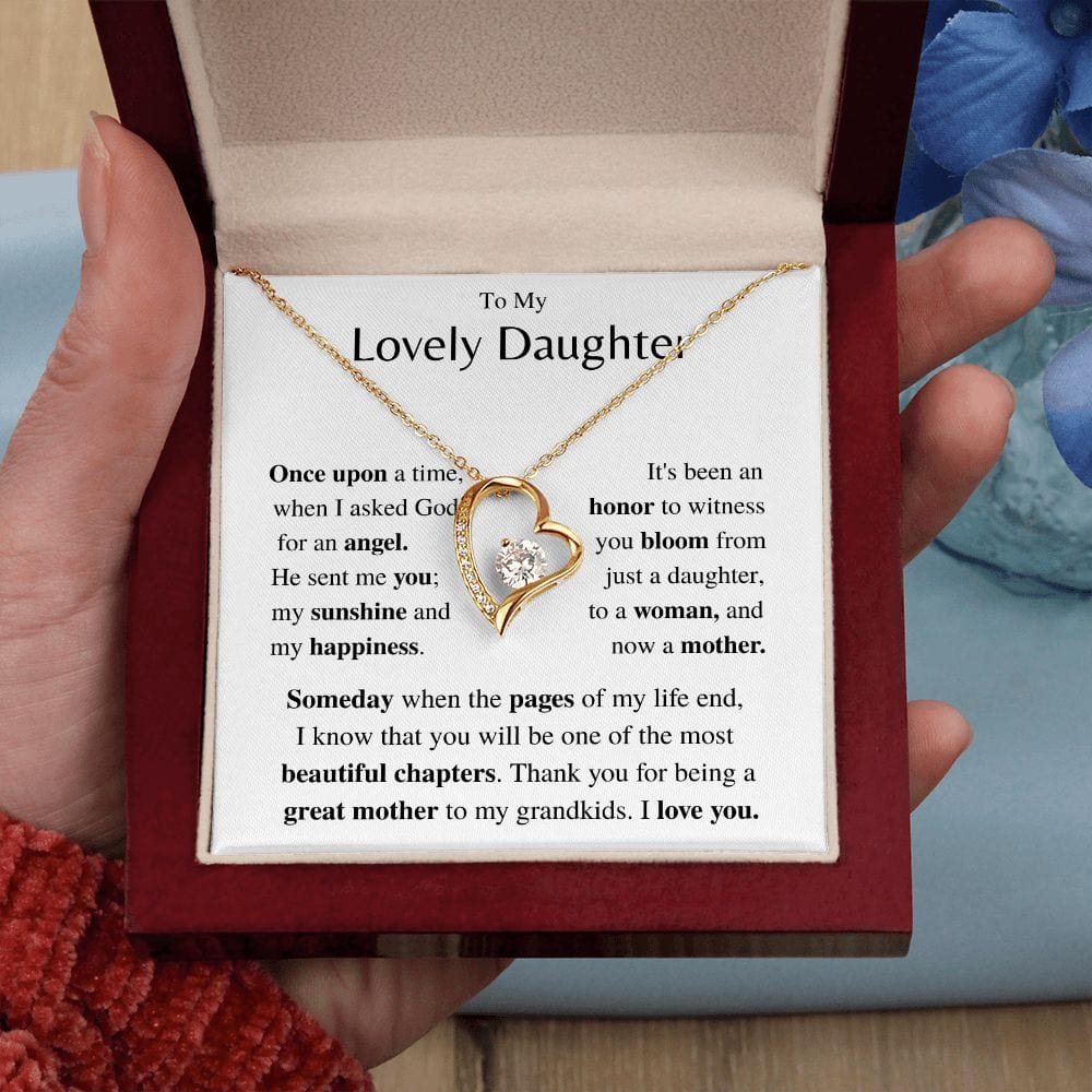 Jewelry Daughter Gift- Forever Love necklace- From Mom