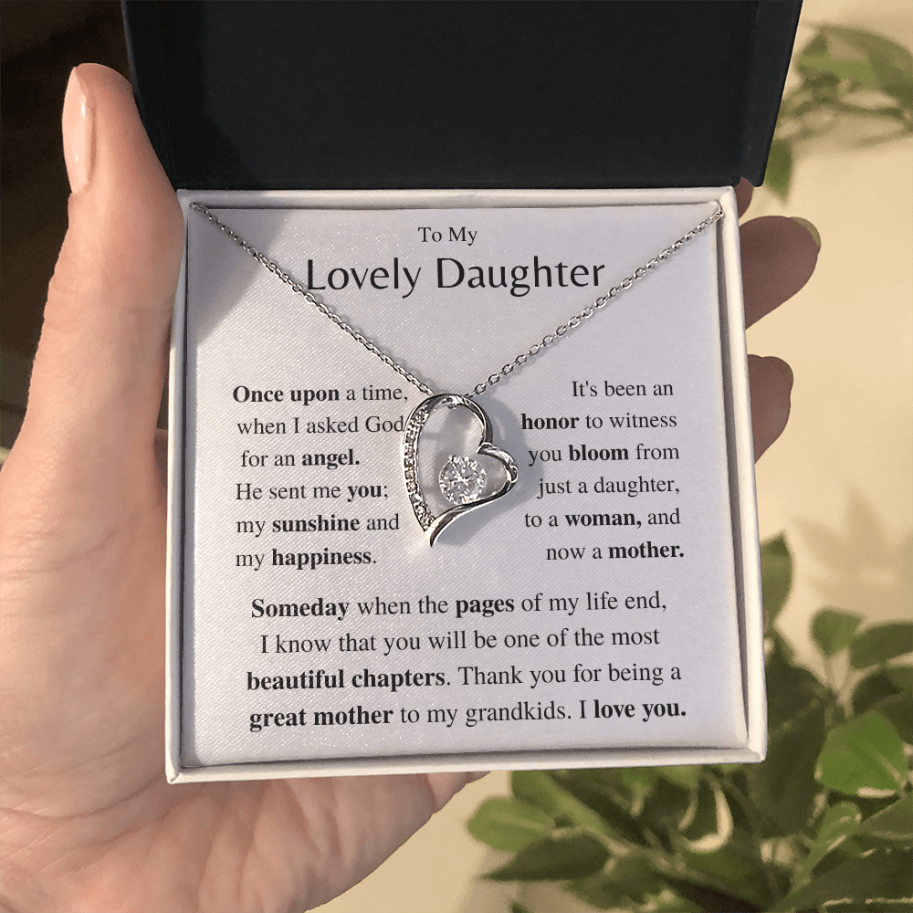 Jewelry Daughter Gift- Forever Love necklace- From Mom