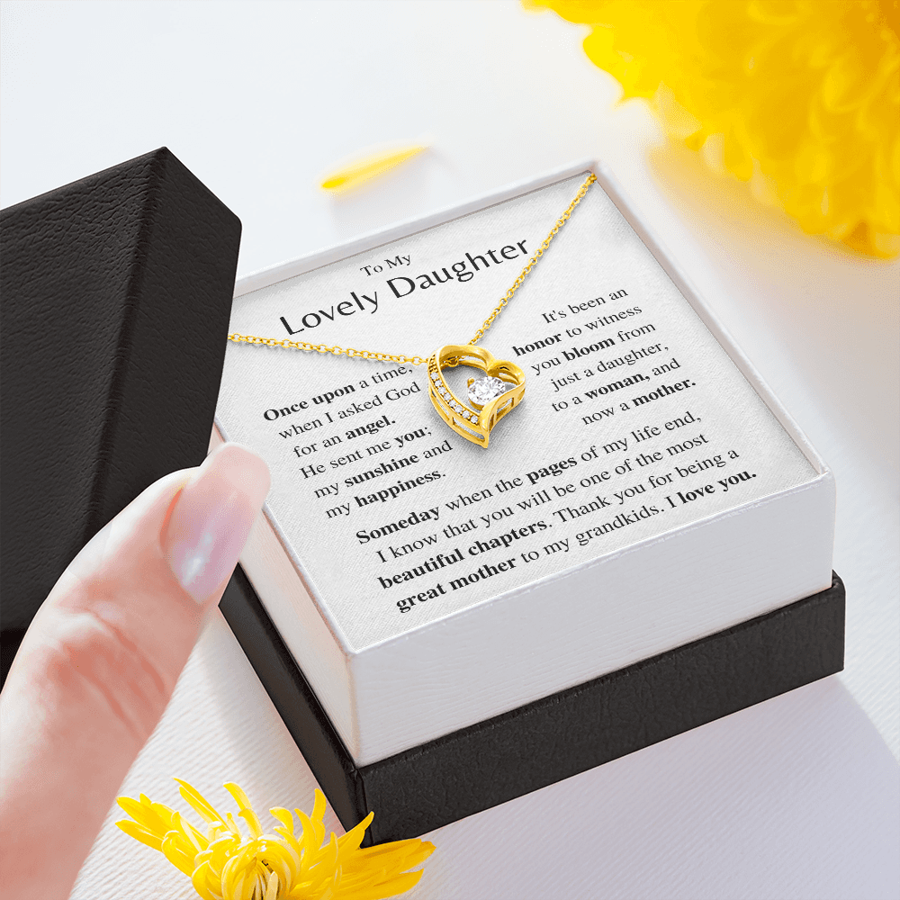 Jewelry Daughter Gift- Forever Love necklace- From Mom