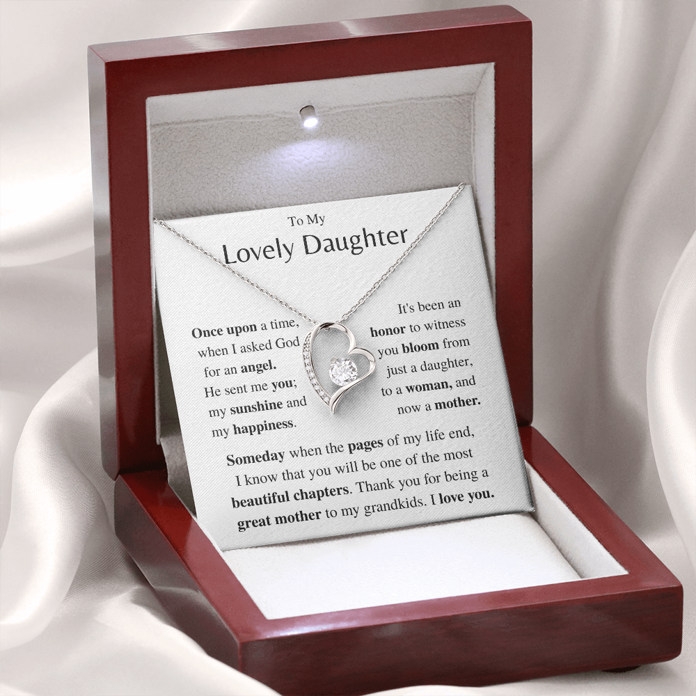 Jewelry Daughter Gift- Forever Love necklace- From Mom