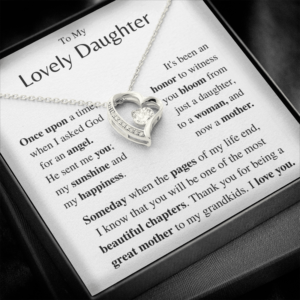 Jewelry Daughter Gift- Forever Love necklace- From Mom