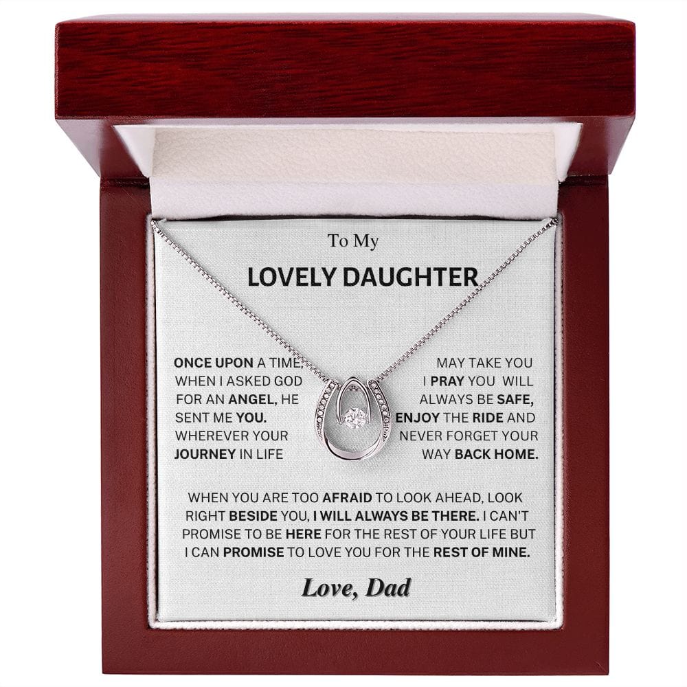 Jewelry Daughter Gift- Will always be there -From Dad