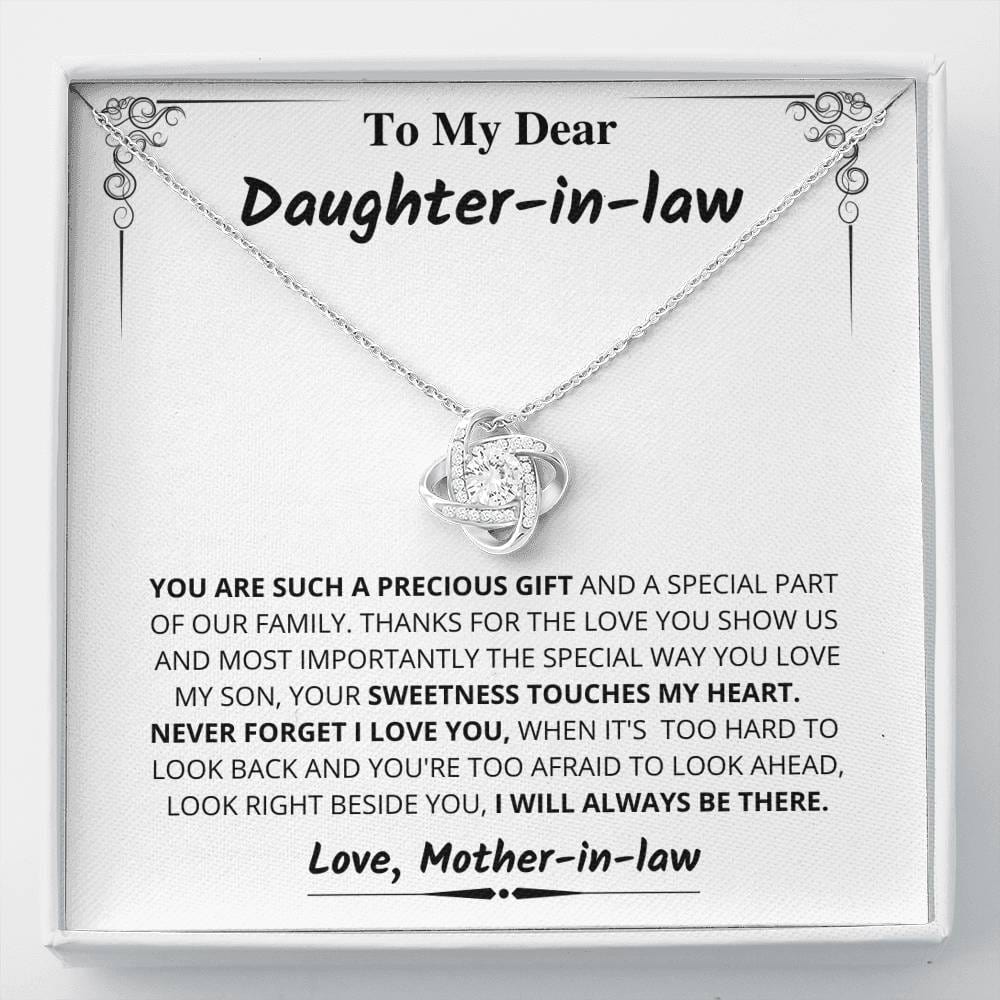 Jewelry Daughter-in-law gift- Your Sweetness Touches My Heart- From Mom