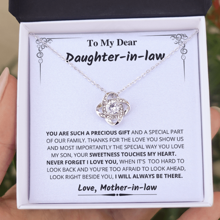 Jewelry Daughter-in-law gift- Your Sweetness Touches My Heart- From Mom