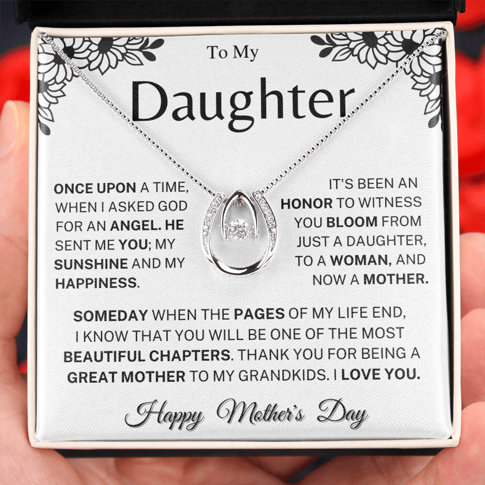 Jewelry Daughter Mother's Day Gift- Great Mother- Horseshoe Necklace