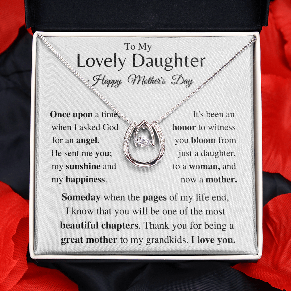 Jewelry Mother's Day Daughter Gift- Horse Shoe Necklace