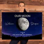 canvas Personalized Our Moon Canvas | Custom Couple Names & Wedding Date | Romantic Night Sky Anniversary Wall Art Gift Personalized Our Moon Canvas | Custom Couple Names & Wedding Date | Romantic Night Sky Anniversary Wall Art Gift