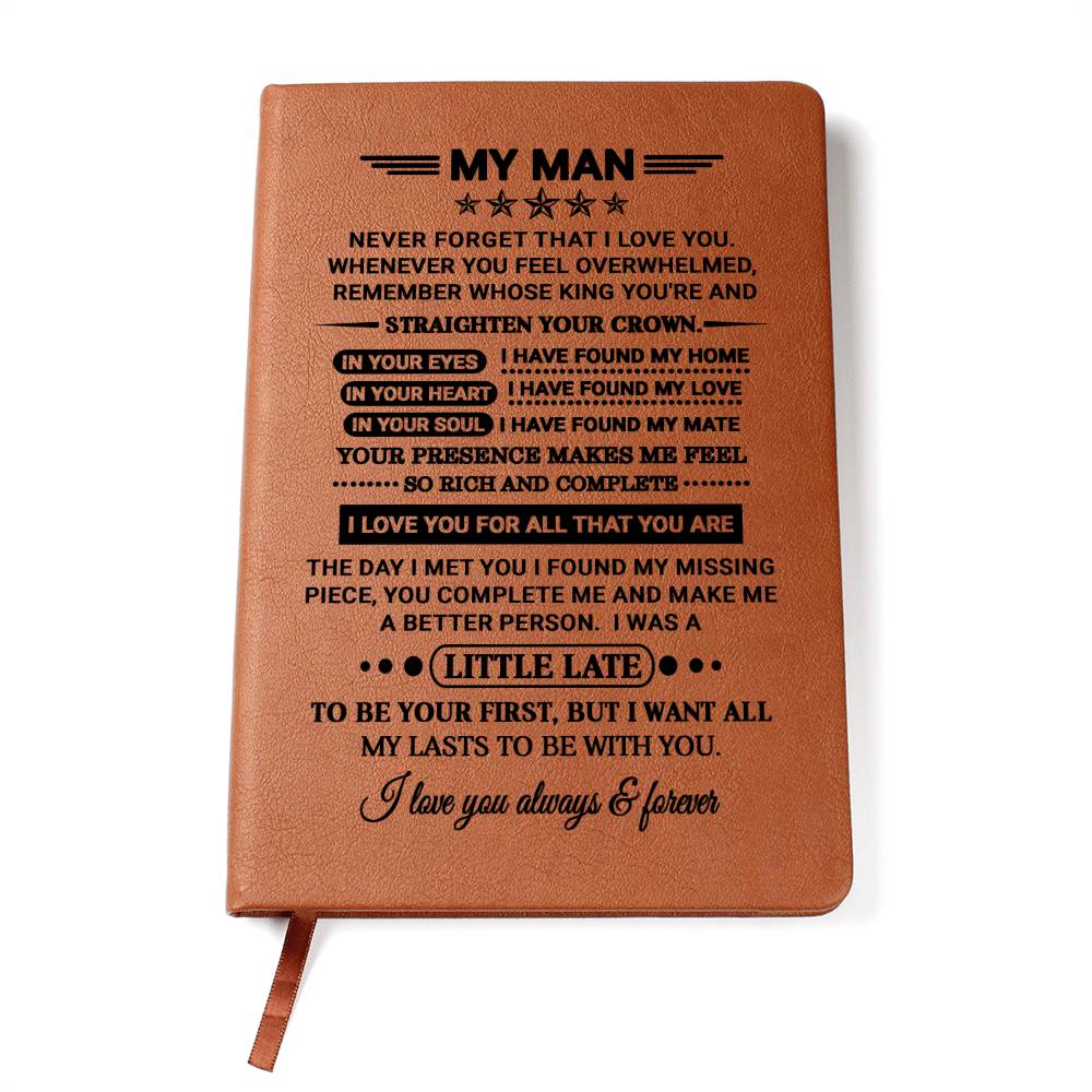 My Man Gift-Leather Journal