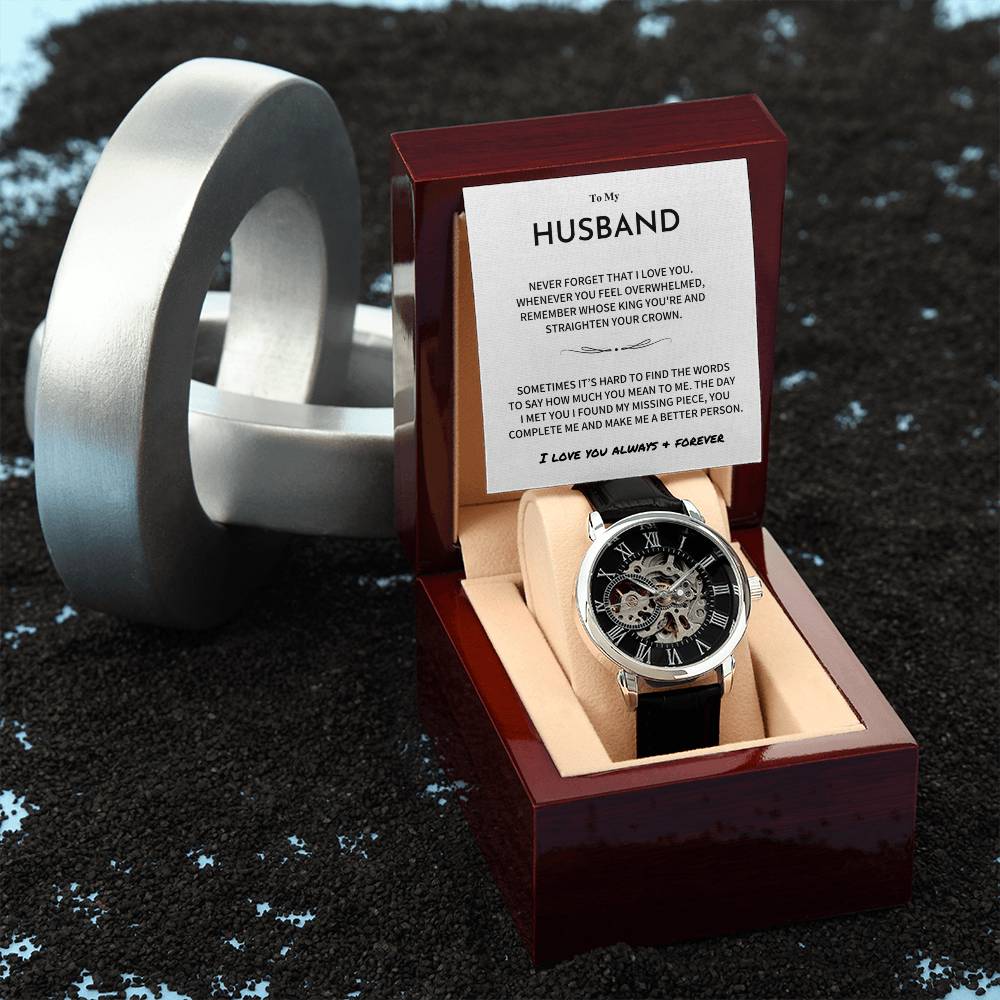 Gift For Husband-Openwork Watch