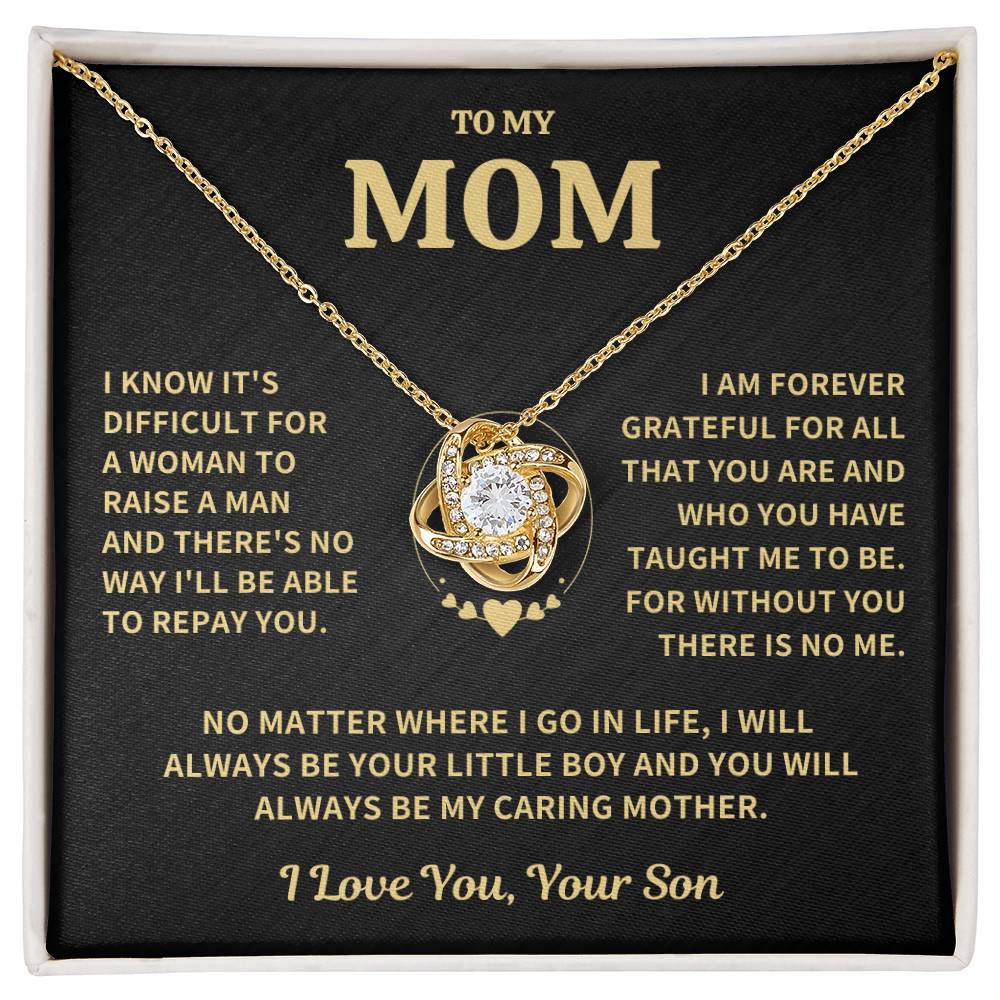 Jewelry Mom Gift-Forever Grateful-From Son