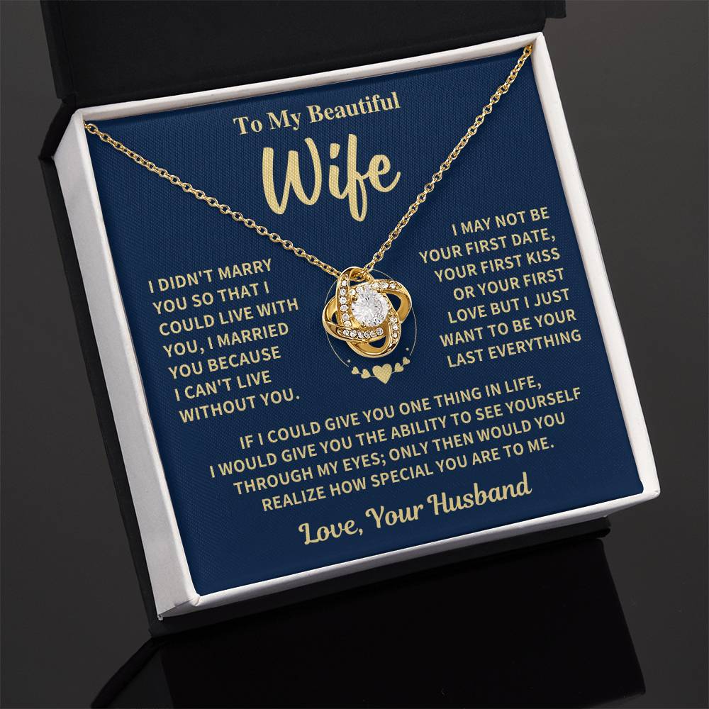 Jewelry Wife Gift-love Knot Necklace-From Husband