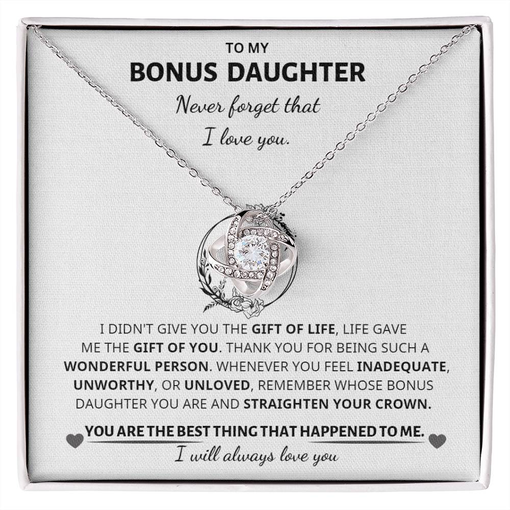 Bonus Daughter Gift -Love knot Necklace