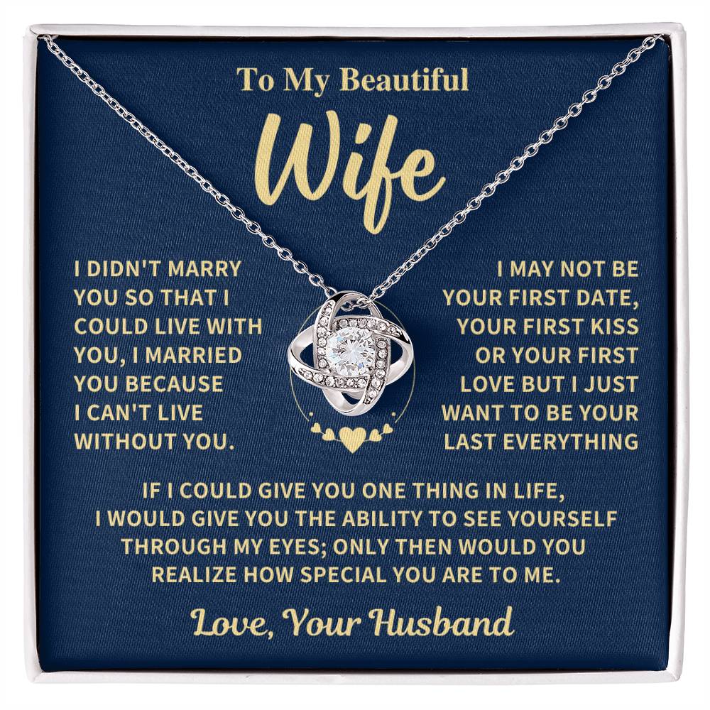 Jewelry Wife Gift-love Knot Necklace-From Husband