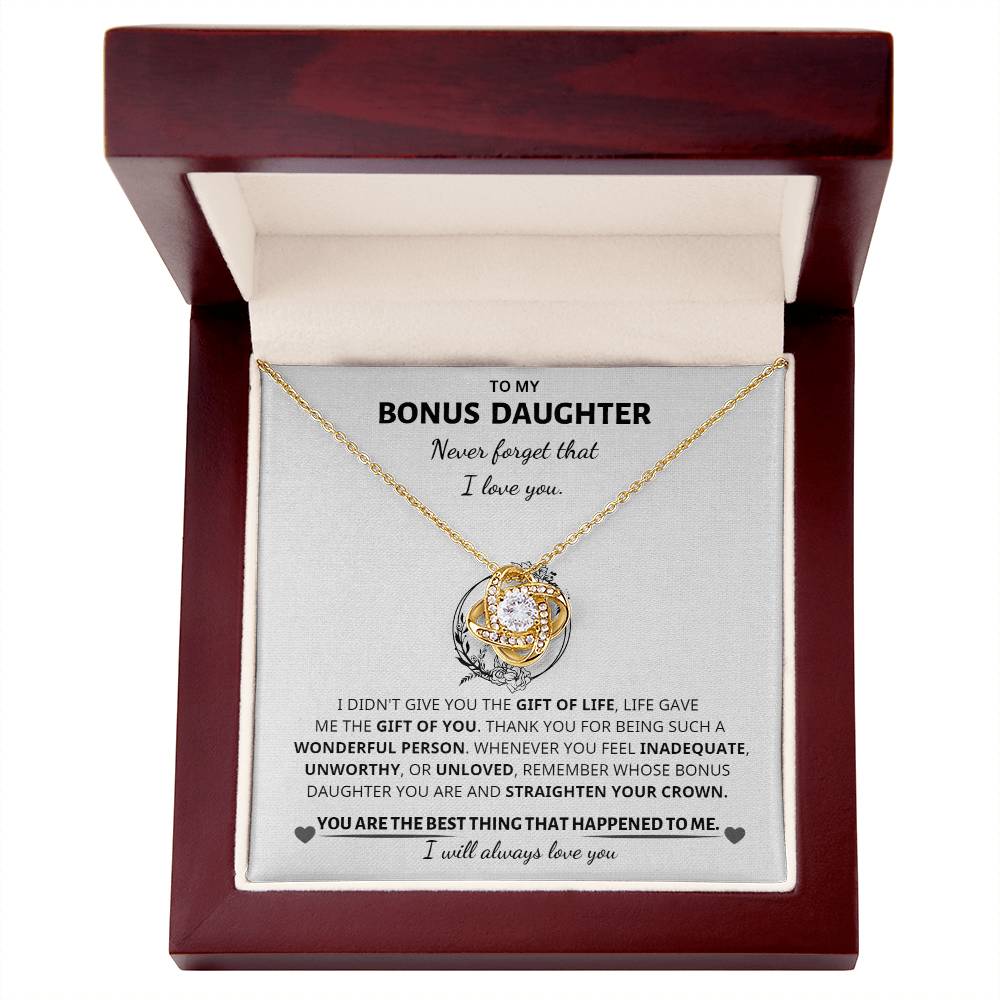 Bonus Daughter Gift -Love knot Necklace