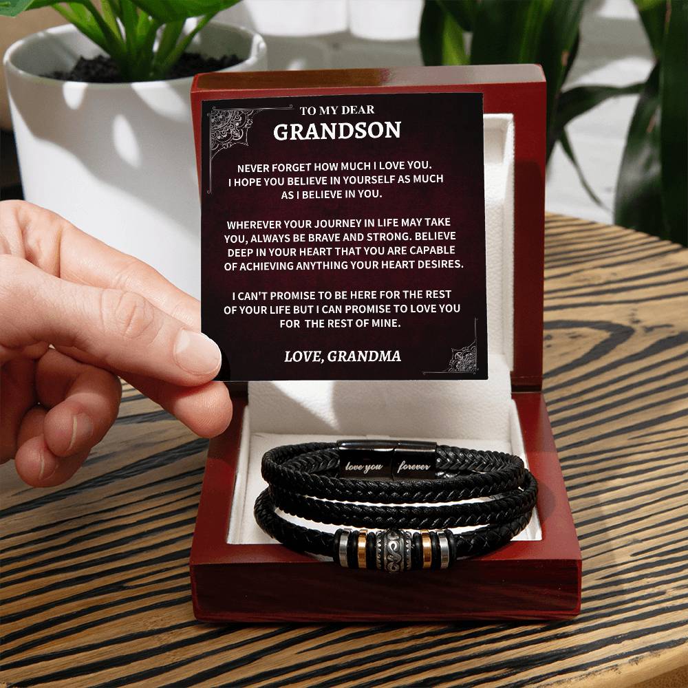 Grandson Bracelet Gift- From Grandma