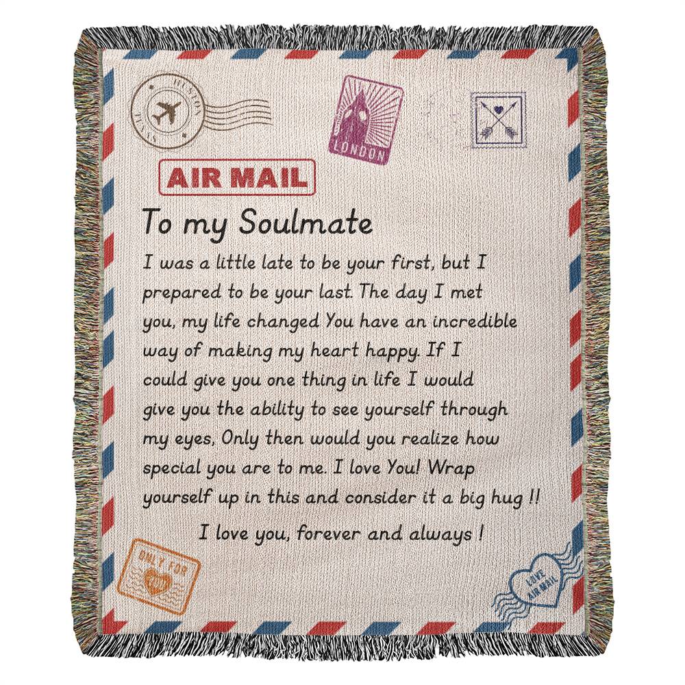 Soulmate Gift-Woven Blanket