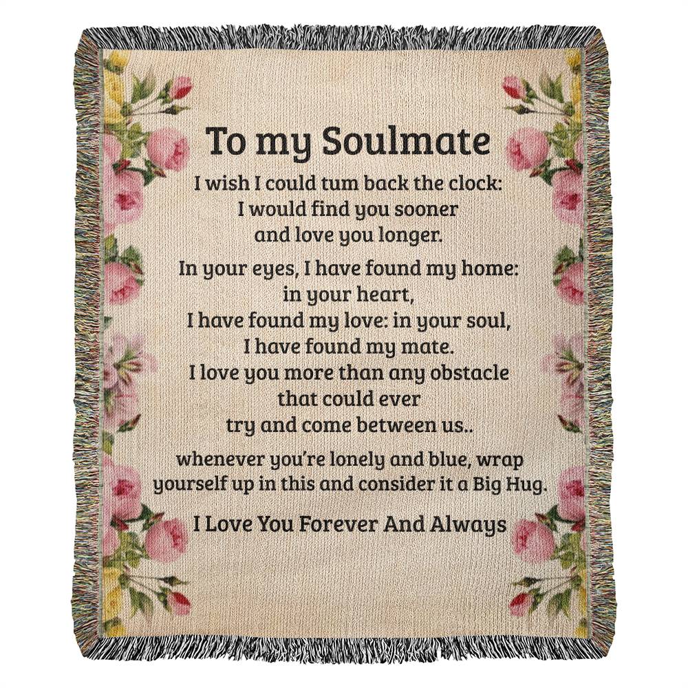 Soulmate Gift-Woven Blanket