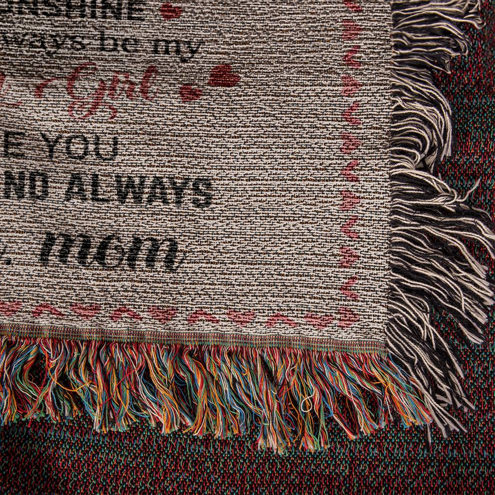 Daughter Gift-Woven Blanket-From Mom