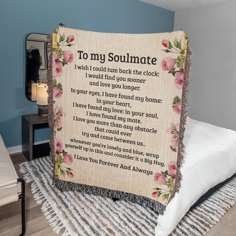 Soulmate Gift-Woven Blanket