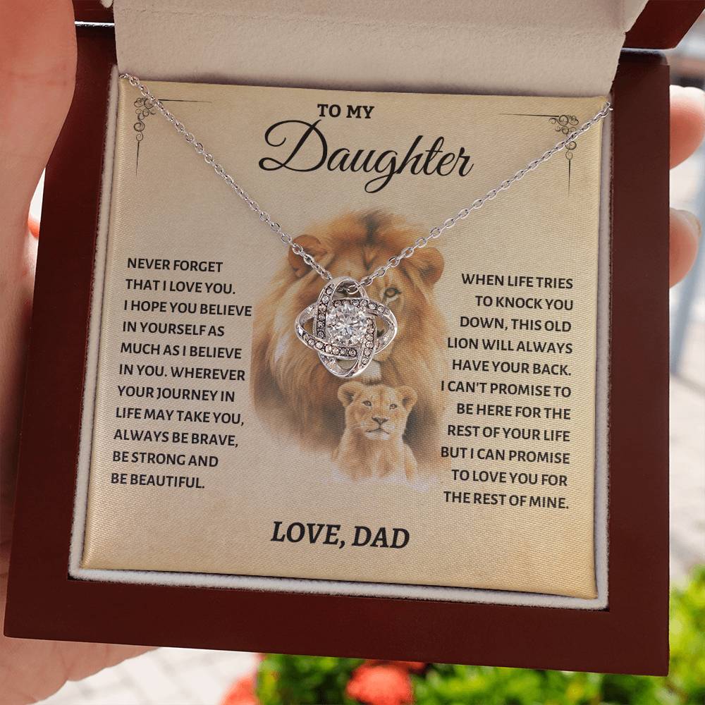 Jewelry Beautiful Daughter Gift From Dad, "Believe In Yourself"