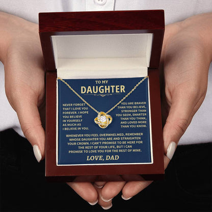 Jewelry Beautiful Daughter Gift, From Dad. "Straighten Your Crown"