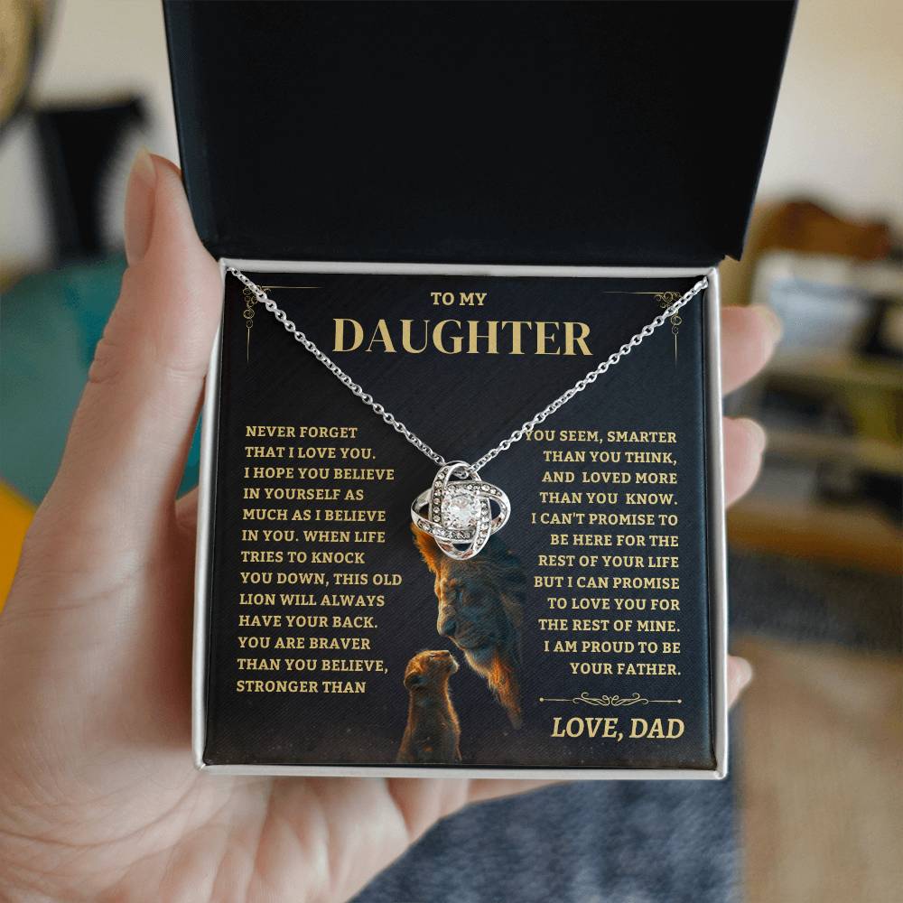 Jewelry Beautiful Daughter Gift, "I am proud to be your father"
