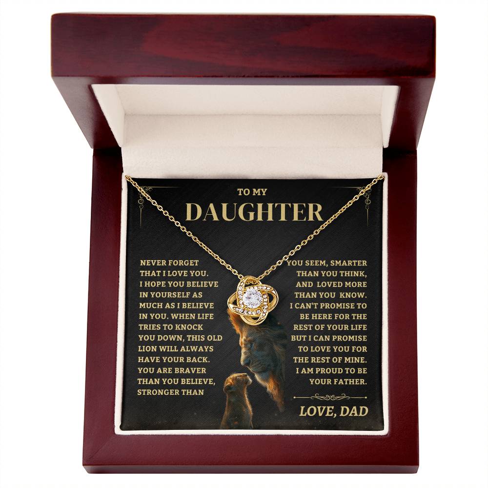 Jewelry Beautiful Daughter Gift, "I am proud to be your father"