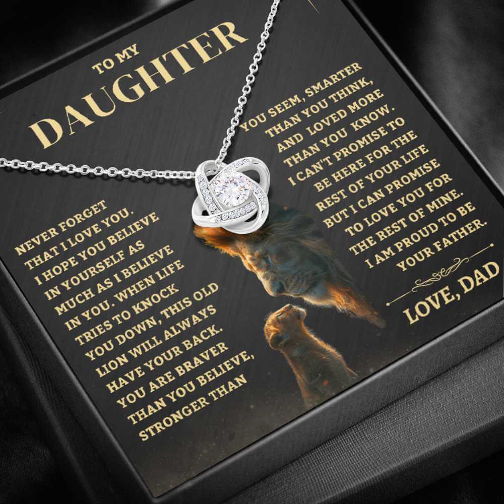 Jewelry Beautiful Daughter Gift, "I am proud to be your father"