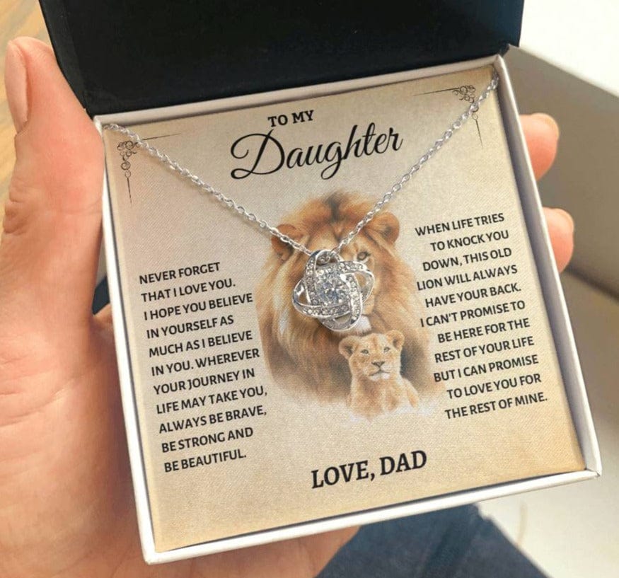 Jewelry Beautiful Gift For Daughter From Dad, "This Old Lion"