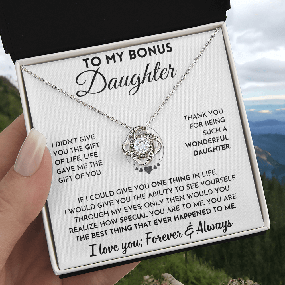 Stepdaughter Gold Heart Pendant Gift
