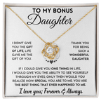 Gift for Bonus Daughter Jewelry
