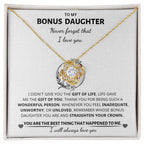 Jewelry Bonus Daughter Gift -Love knot Necklace