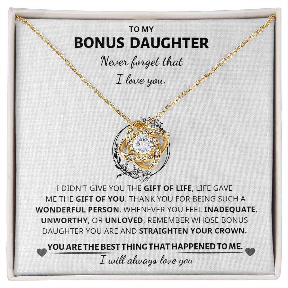 Jewelry Bonus Daughter Gift -Love knot Necklace