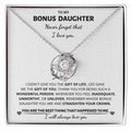 Jewelry Bonus Daughter Gift, "Never Forget", Knot Necklace