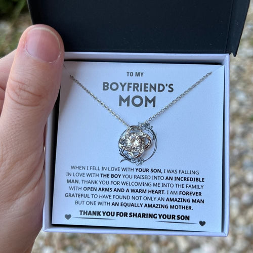 Jewelry Boyfriend's Mom Gift Necklace, "Forever Grateful" Boyfriend's Mom Gift Necklace, "Forever Grateful"
