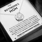 Jewelry Boyfriend's Mom Gift Necklace, "Forever Grateful" Boyfriend's Mom Gift Necklace, "Forever Grateful"