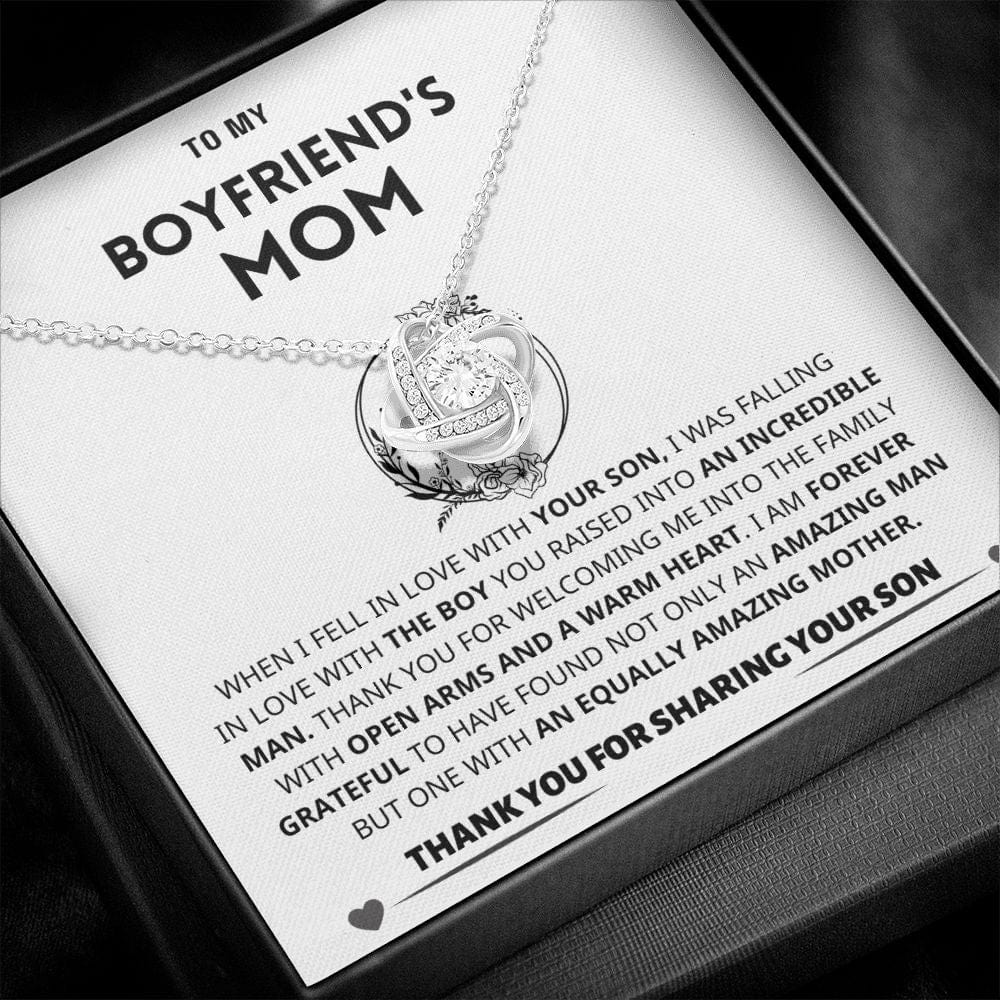 Jewelry Boyfriend's Mom Gift Necklace, "Forever Grateful" Boyfriend's Mom Gift Necklace, "Forever Grateful"