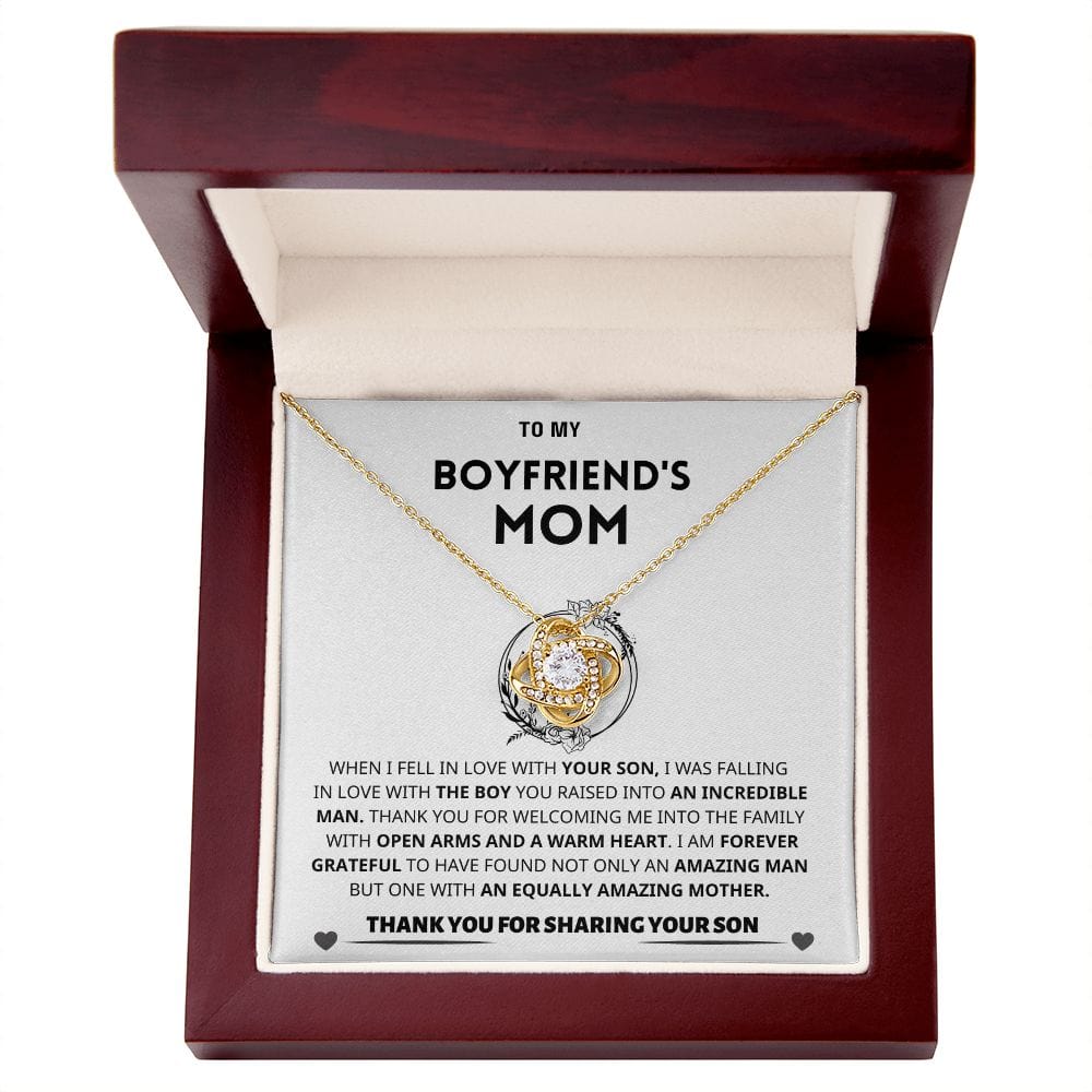 Jewelry Boyfriend's Mom Gift Necklace, "Forever Grateful" Boyfriend's Mom Gift Necklace, "Forever Grateful"