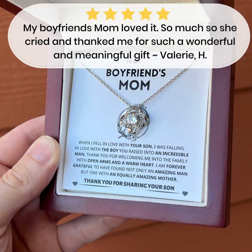 Jewelry Boyfriend's Mom Gift Necklace, "Forever Grateful" Boyfriend's Mom Gift Necklace, "Forever Grateful"